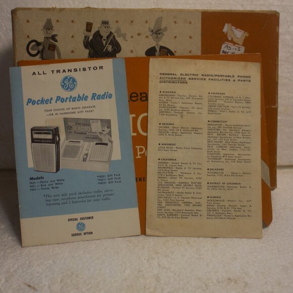 Vintage GE Transistor Pocket Portable Radio - Picture 3 of 9